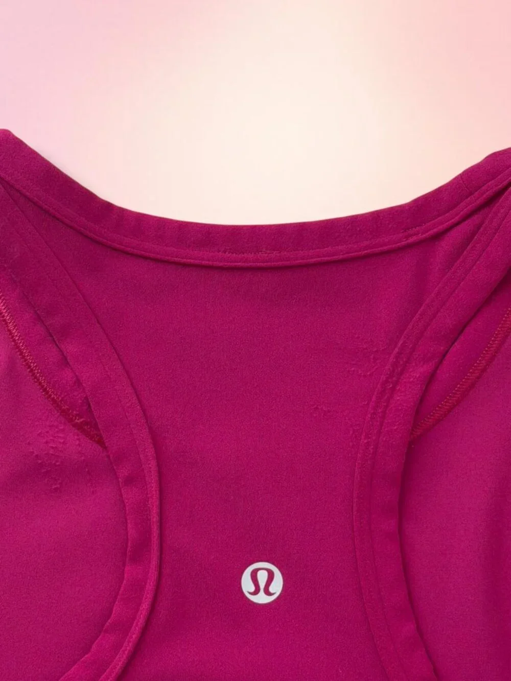 Lululemon‎ Wine Red Cropped Racerback Athletic Tank Top S